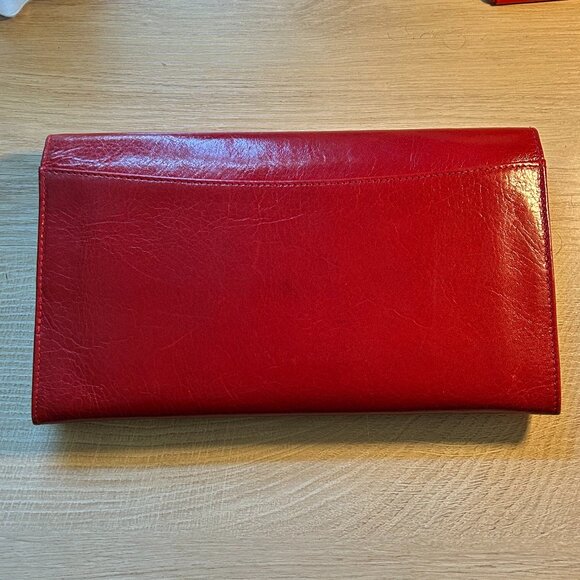 Ladies Gorgeous Red Leather ABAS Travel-folio passport wallet - Picture 2 of 9